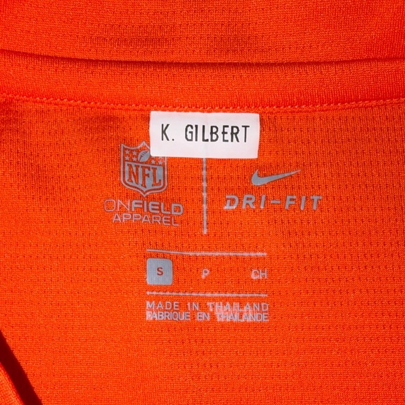 Nike Women's NFL On Field Orange Long Sleeve Crewneck Small - Picture 6 of 8